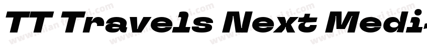 TT Travels Next Medi字体转换